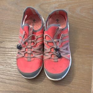 Columbia Women's Coral and Gray Athletic Shoes